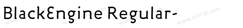 BlackEngine Regular字体转换